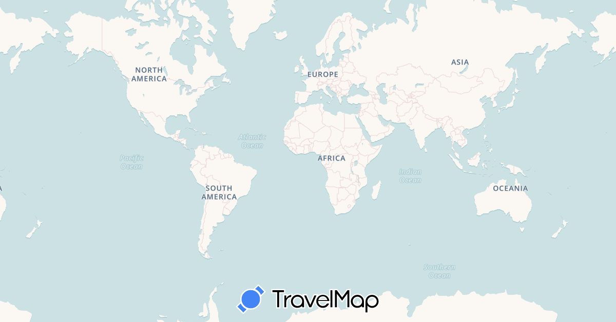 TravelMap itinerary: driving, bus, boat in Albania, Armenia, Austria, Bosnia and Herzegovina, Bulgaria, Switzerland, Germany, Spain, France, Georgia, Gibraltar, Gambia, Greece, Guinea-Bissau, Croatia, Hungary, Iran, Italy, Liechtenstein, Morocco, Montenegro, Macedonia, Mauritania, Portugal, Romania, Slovenia, Slovakia, Senegal, Turkey (Africa, Asia, Europe)